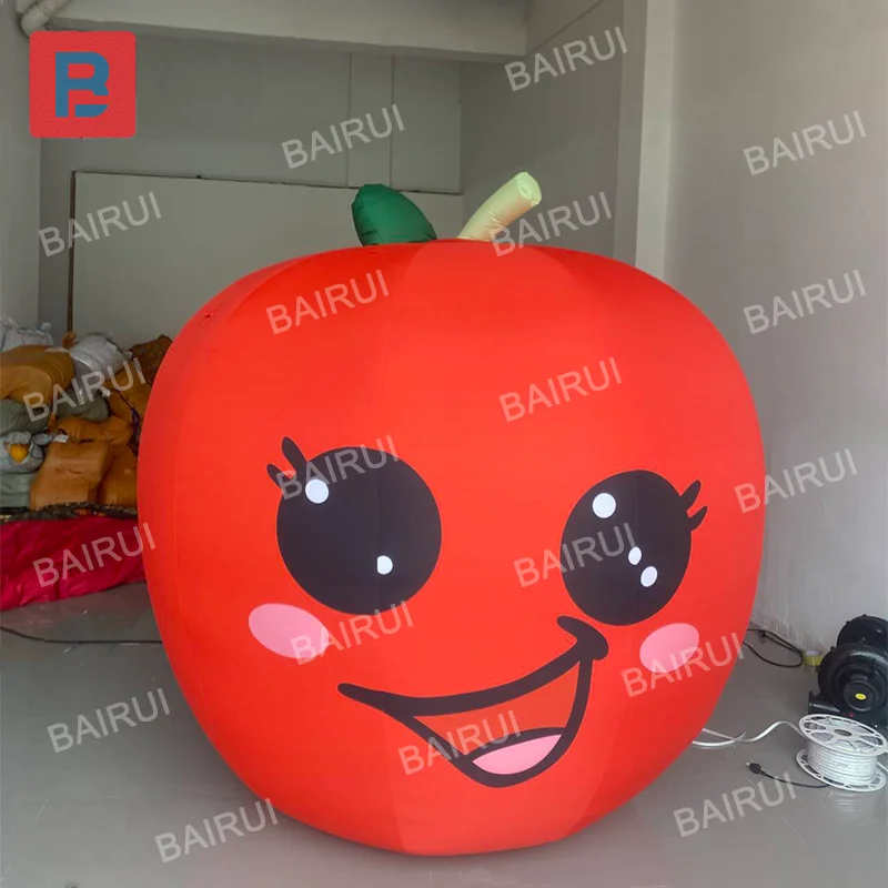 

Huge inflatable red apple cartoon cute fruit summer fruit market advertising