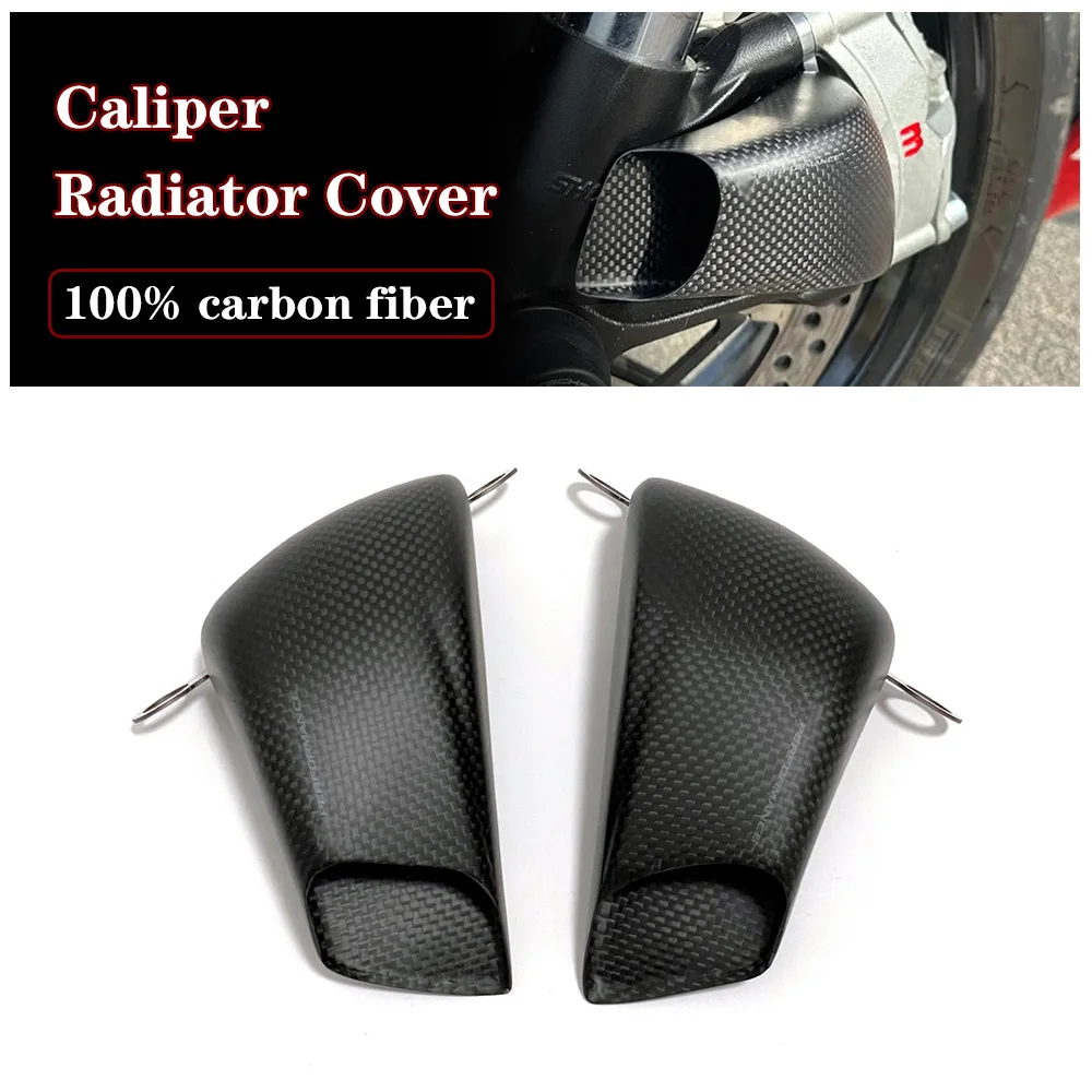 

For Ducati Supersport 939 950 S 939S 950S 2017-2023 Carbon Fiber Motorcycle Front Brake Air Duct Caliper Radiator Cover
