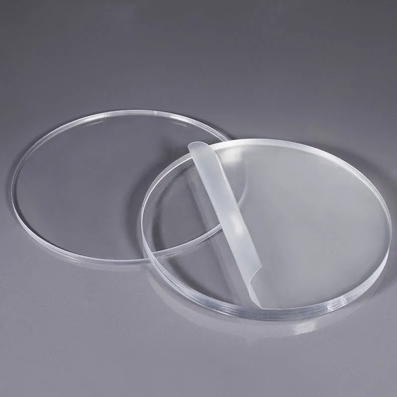 High Transparent Acrylic Disc Plastic Plate Round Sheets Clear Board For DIY Cake Topper Baking Decor Photo Frame