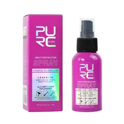 PURC Heat Protection Spray Argan Oil Smooth Straighten Keratin Spray Protects Hair From Heat Damage, Anti Frizz Hair Conditioner