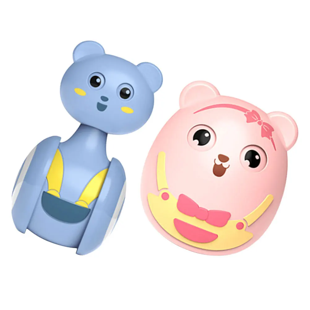 Gobelet à cloche sonore Poly, 2 pièces, dessin animé, couleur vive, jeu interactif éducatif pour bébé, pour enfants