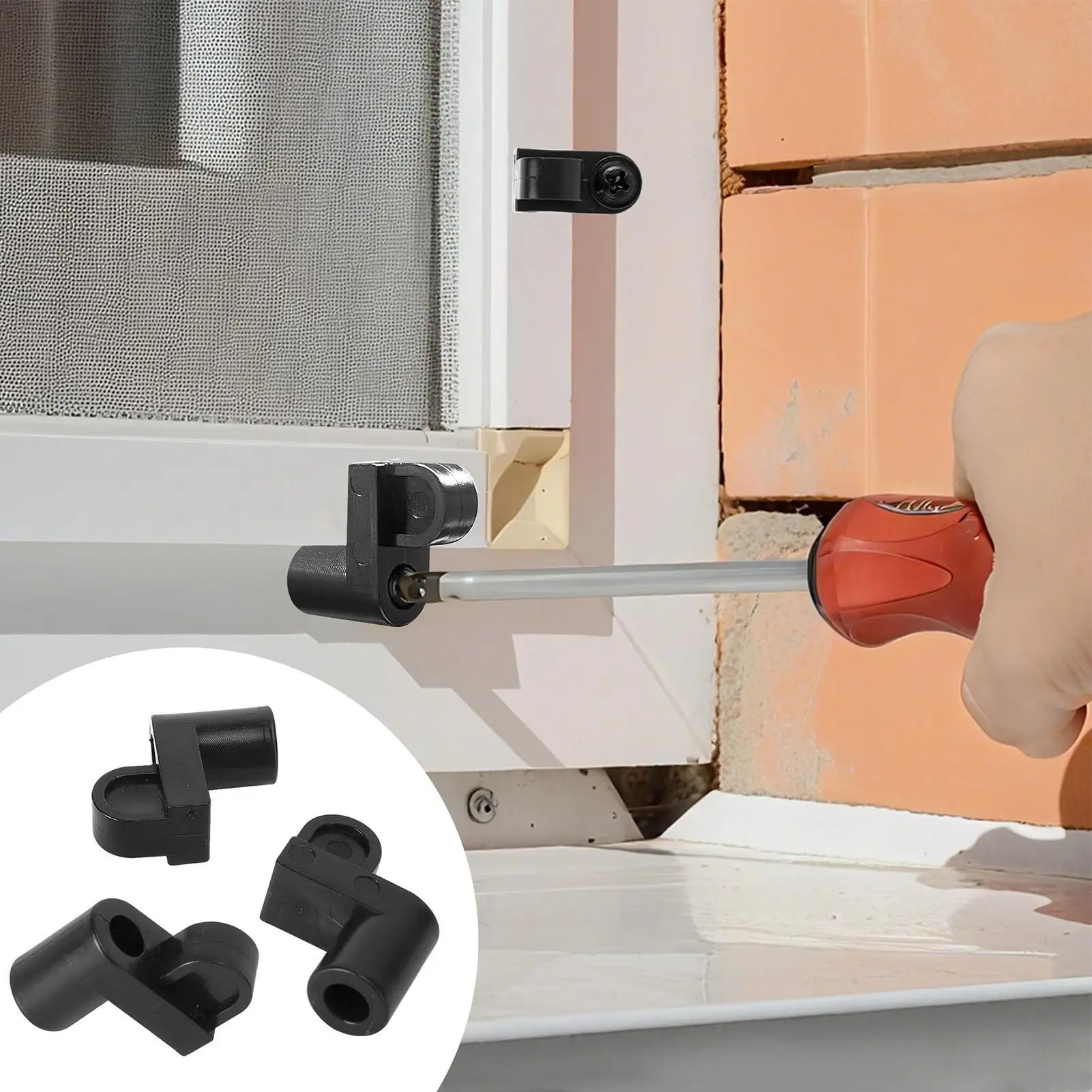 

Зажимы для крепления оконного экрана, 48 шт., 3/8 дюйма, дверные панели, сменные крепежные зажимы для крепления экрана для дома, общежития, офиса