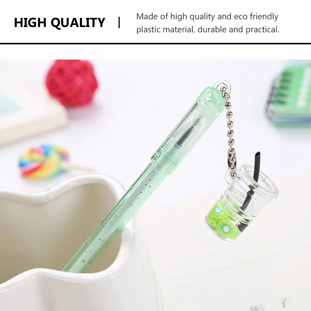 

10 Pcs Pendant Gel Pens Plastic Writing Ink Pens Office School Stationery Student Supplies Gifts