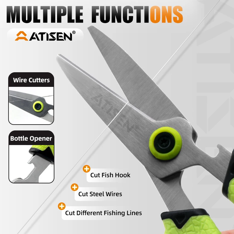 Fishing scissors, fishing line cutters Multifunctional stainless steel fishing cutting tools Fishing line cutting pliers Fishing