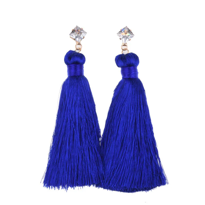 2020 new style diamond-encrusted tassel earrings, stud earrings, Yiwu cross-border jewelry, one piece will be sent on behalf of