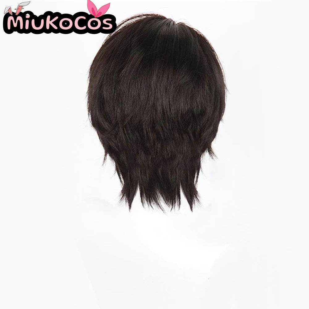 재고 있음 칼렙 코스프레 가발 미유크코스프레 게임 러브 앤 딥스페이스 코스프레 다크 브라운 숏 헤어