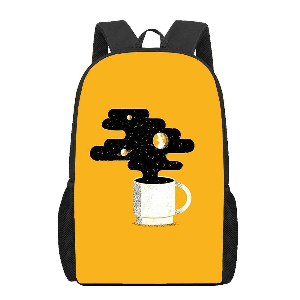 Bonito dos desenhos animados copo animal impressão saco de escola adolescente meninas meninos crianças sacos de livro casual ombro mulher homem mochila viagem