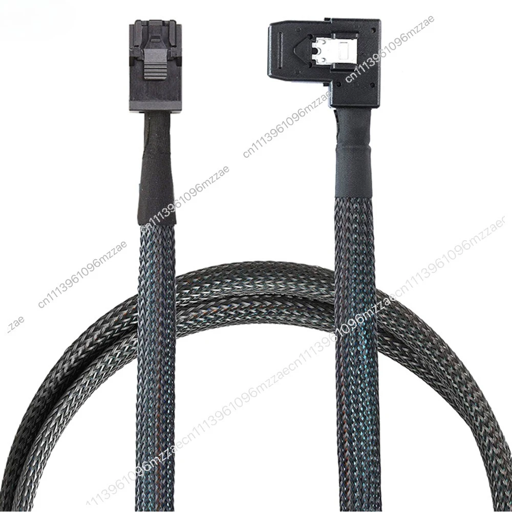 

SAS HD SFF-8643 4I To SAS SFF-8087 Left Turn Server Internal Cable
