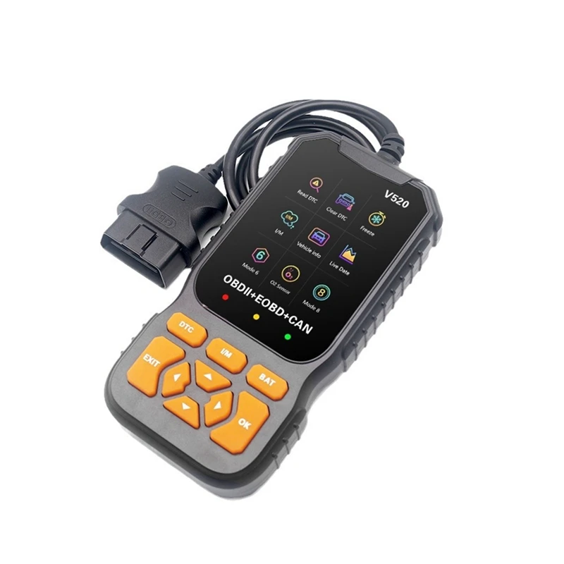 V520 OBD2 Scanner Professional Auto Engine System Automotive DTC Lookup Code Reader Car Diagnostic Tool