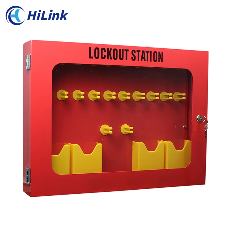 Parede Segurança Gestão Metal Group Lockout Station, 30 Posições de Cadeado, 4 Tag Titulares