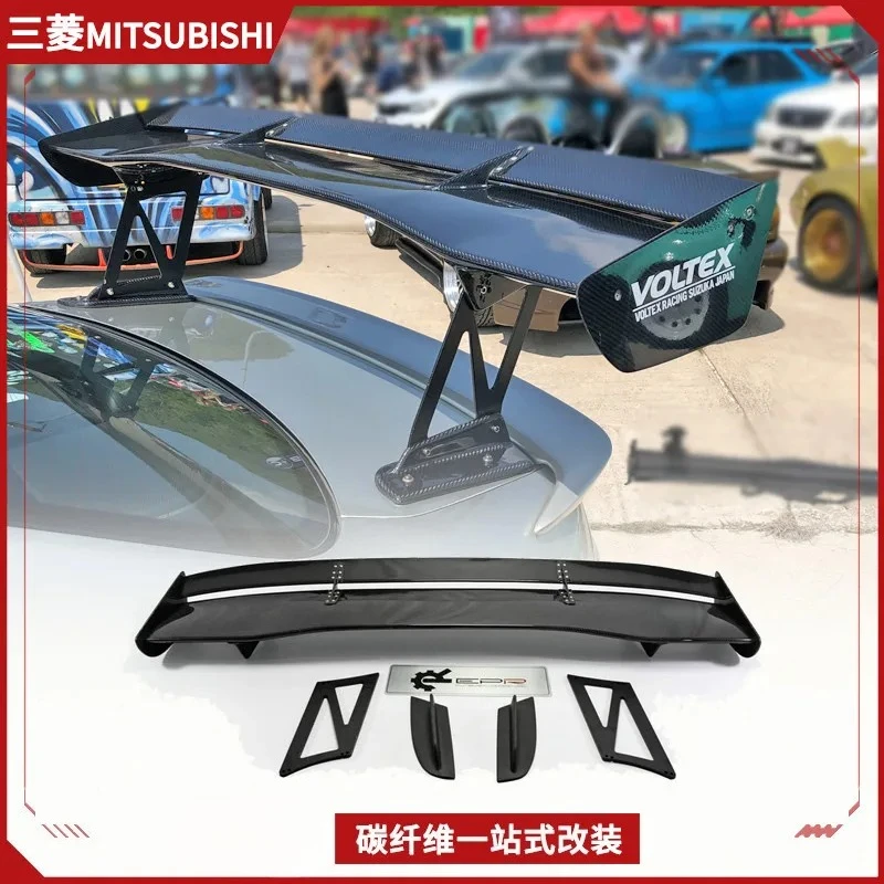 Applicable Mitsubishi Evolution 10 Wing God Modification Parts Carbon Fiber GT Large Tail Wing VOLTEX Spoiler Fixed Wind Wing