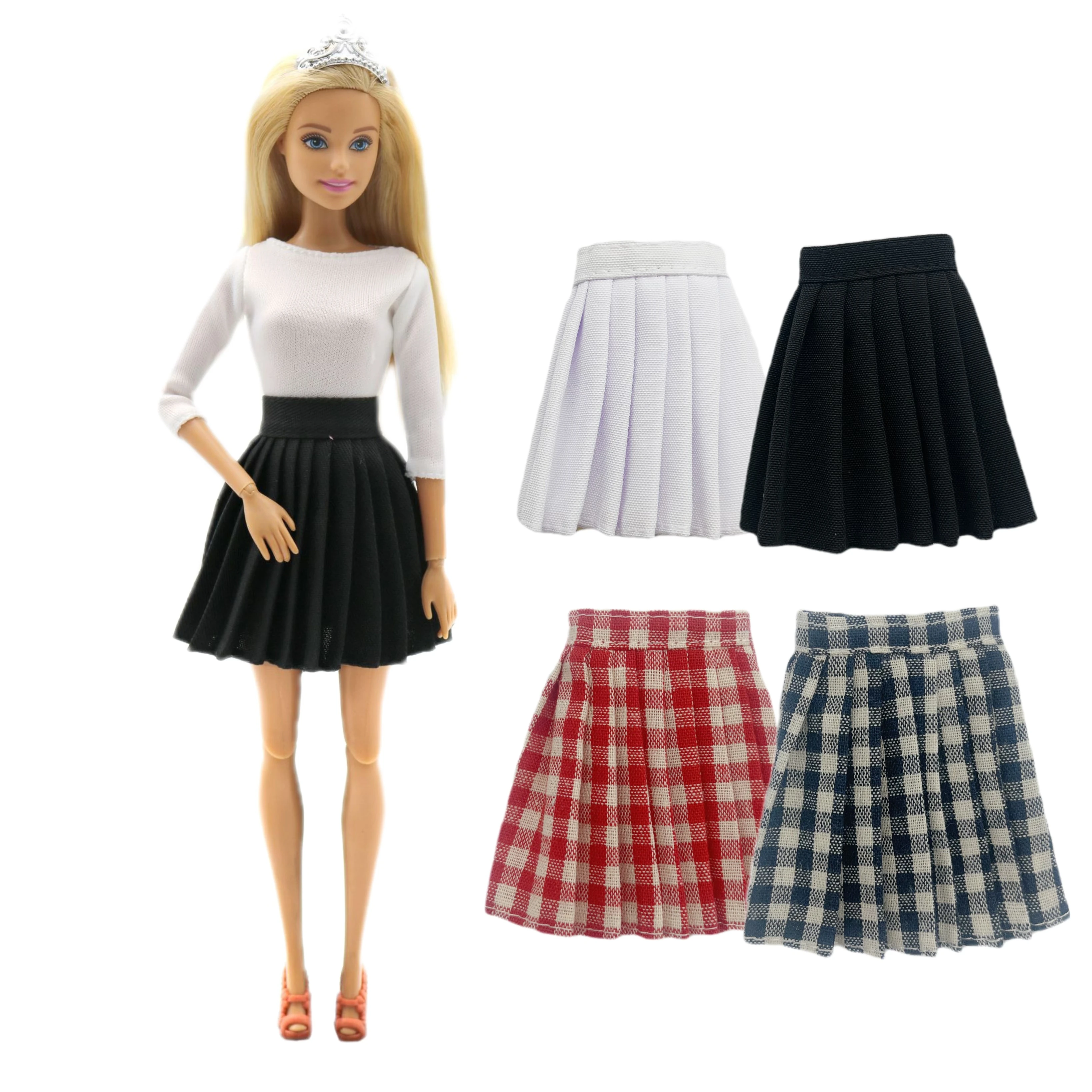 New Clothing For Barbies Clothes 30cm 1/6 Doll Accessories Dress Fashion Suit Party Knife Pleated Skirt Dollhouse Toys Girl Gift