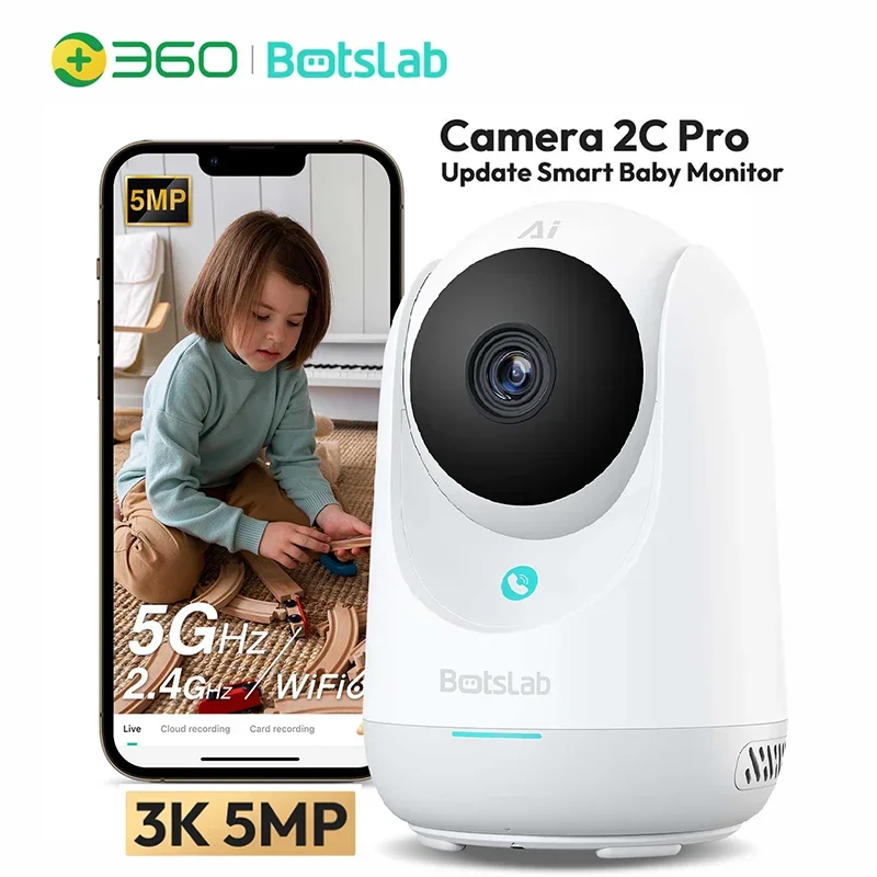 Botslab 2/2.5/3K 3/4/5MP Indoor/Outdoor Security Camera WIFI AI Human Detection Camera Night Vision Security Cloud+Local Camera