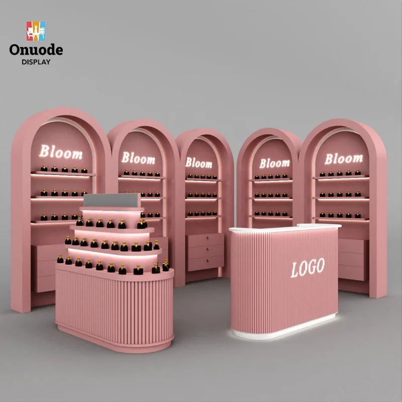custom.Factory Direct Custom Perfume & Cosmetics Island Kiosk | Retail Display Cabinets | One-Stop Design Solution