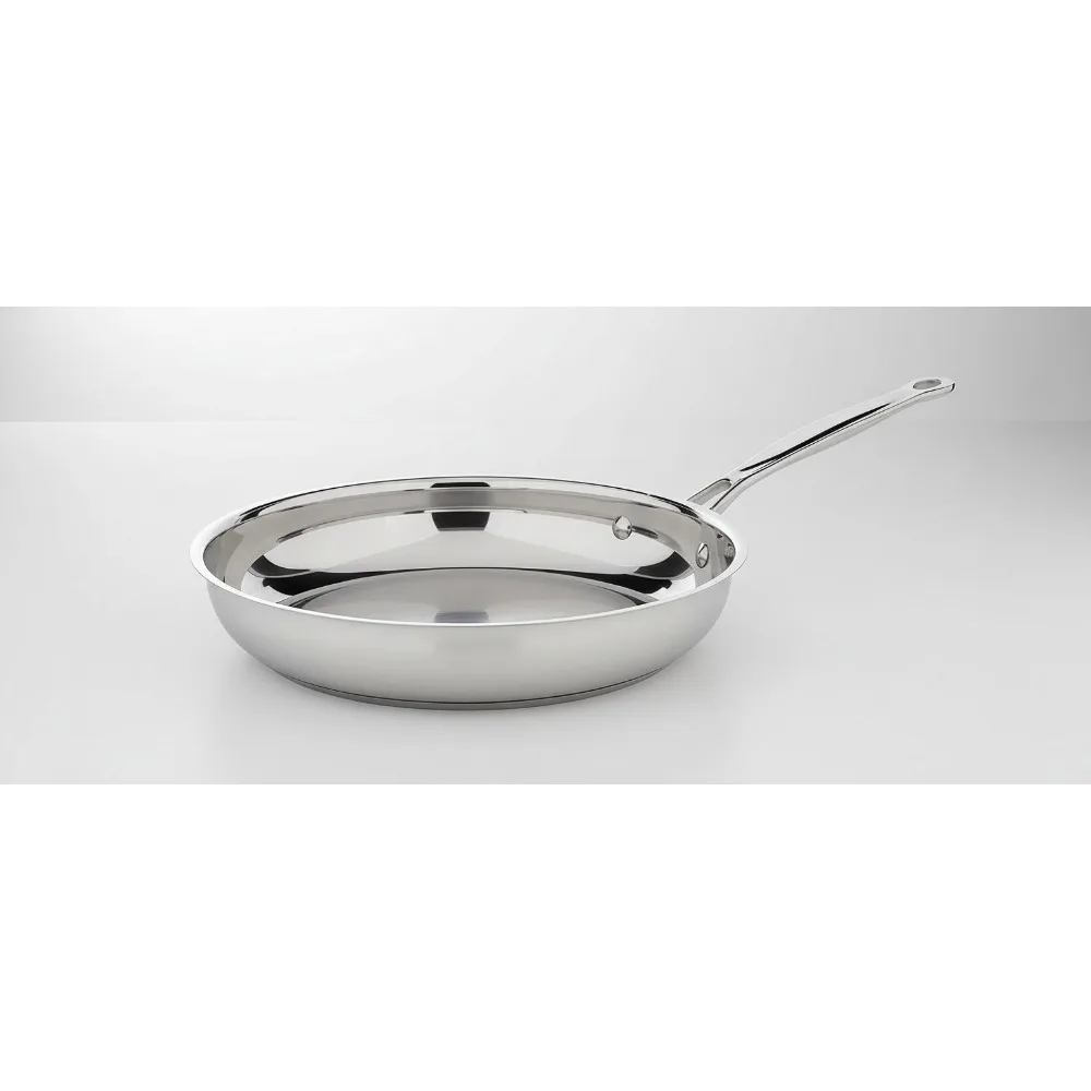 

10-дюймовая сковорода из нержавеющей стали — равномерное распределение тепла, можно мыть в посудомоечной машине, профессиональная посуда для домашних поваров