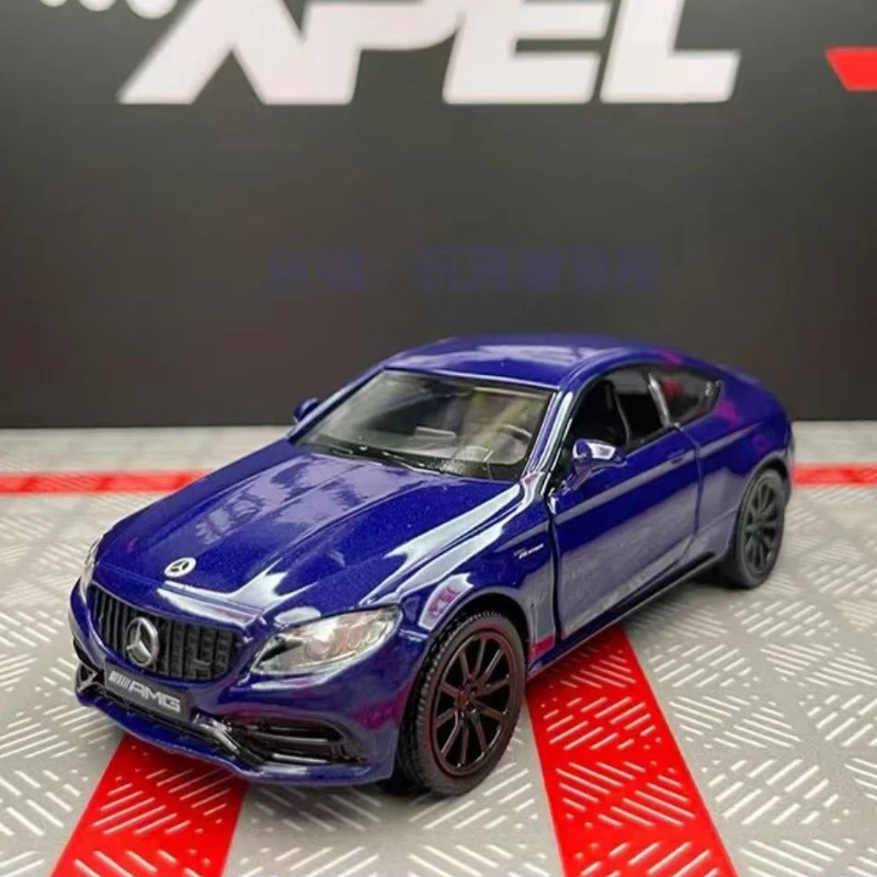 1:36 mercedes benz c63 amg coupe liga modelo de carro simulação requintado veículos de brinquedo fundido estilo de carro puxar para trás carro esportivo f1
