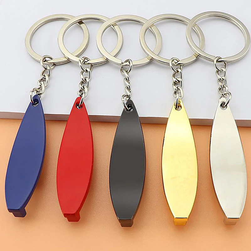 1Pcs Colorful Beer Bottle Openers Keychain Keyring Free Wedding Party Favor Party Gift Key Chain With Beer Opener