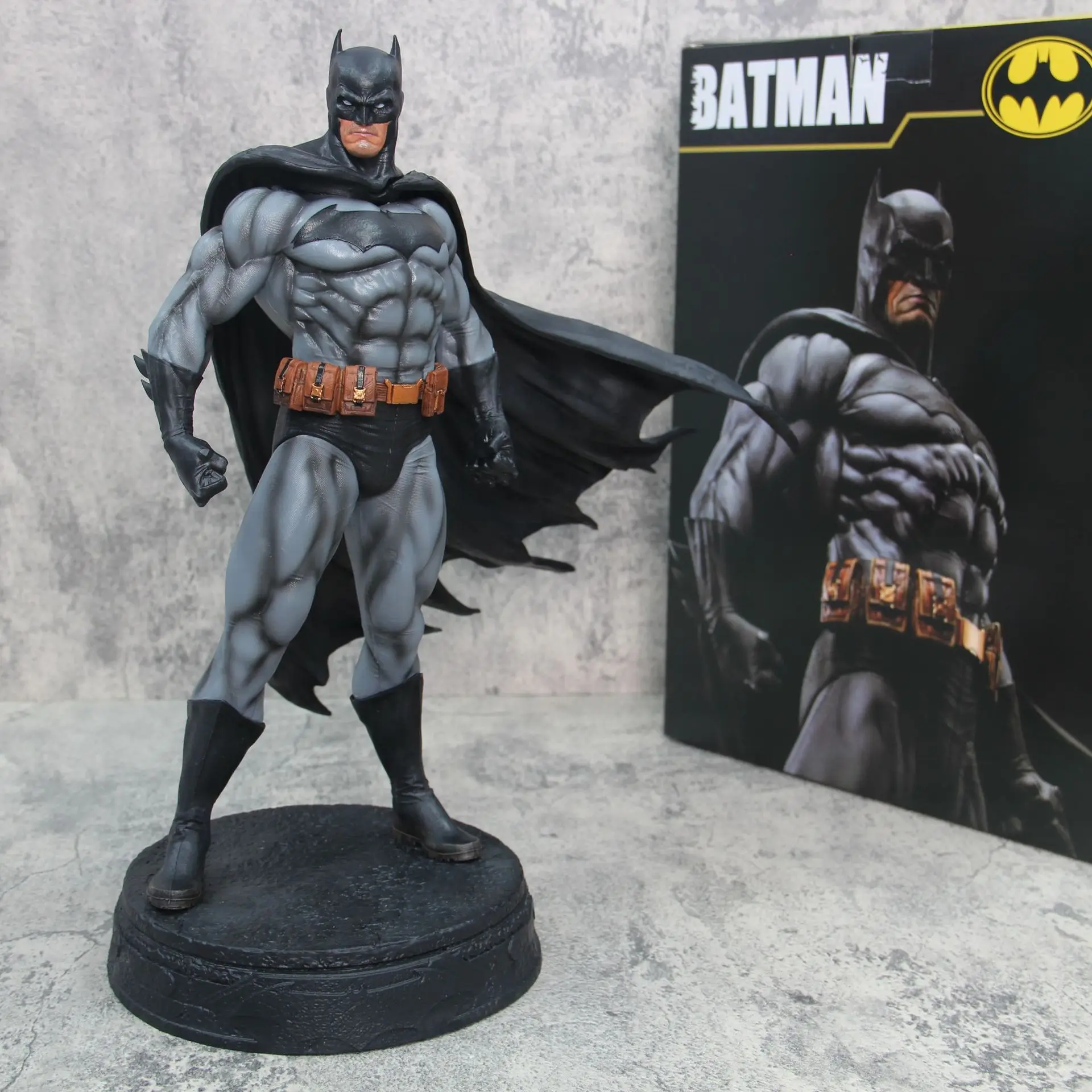 

38cm Marvel Batman Figure Justice League Dc American Dark Knight Peripheral Model Statue Scene Ornament Gift Christmas Gift