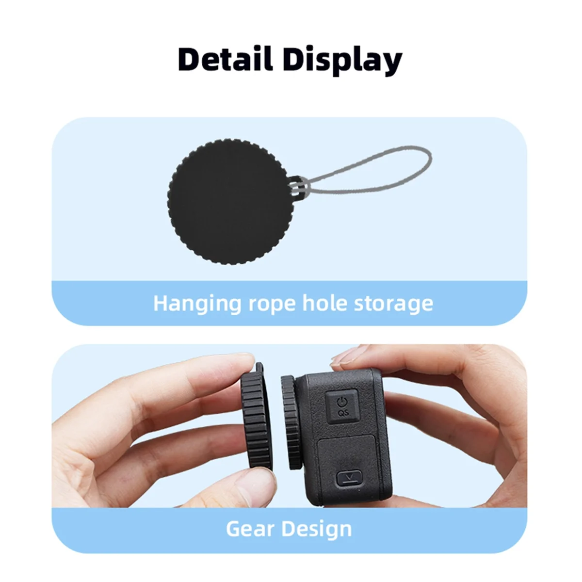 N36R_TM For DJI Osmo Sports Camera Silicone Lens Cover Protective Cover