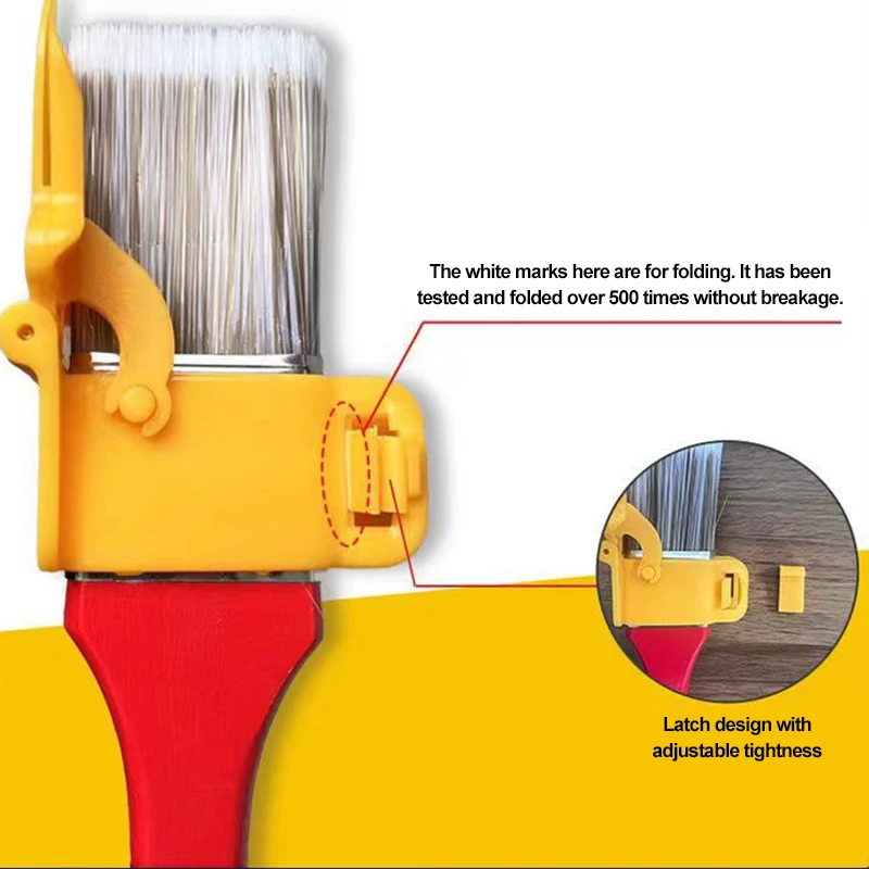 Edger pincel de pintura durável, leve, corte limpo, escova de pintura com cabo de madeira, ferramenta diy para quadro, parede, teto, bordas, ferramentas de guarnição