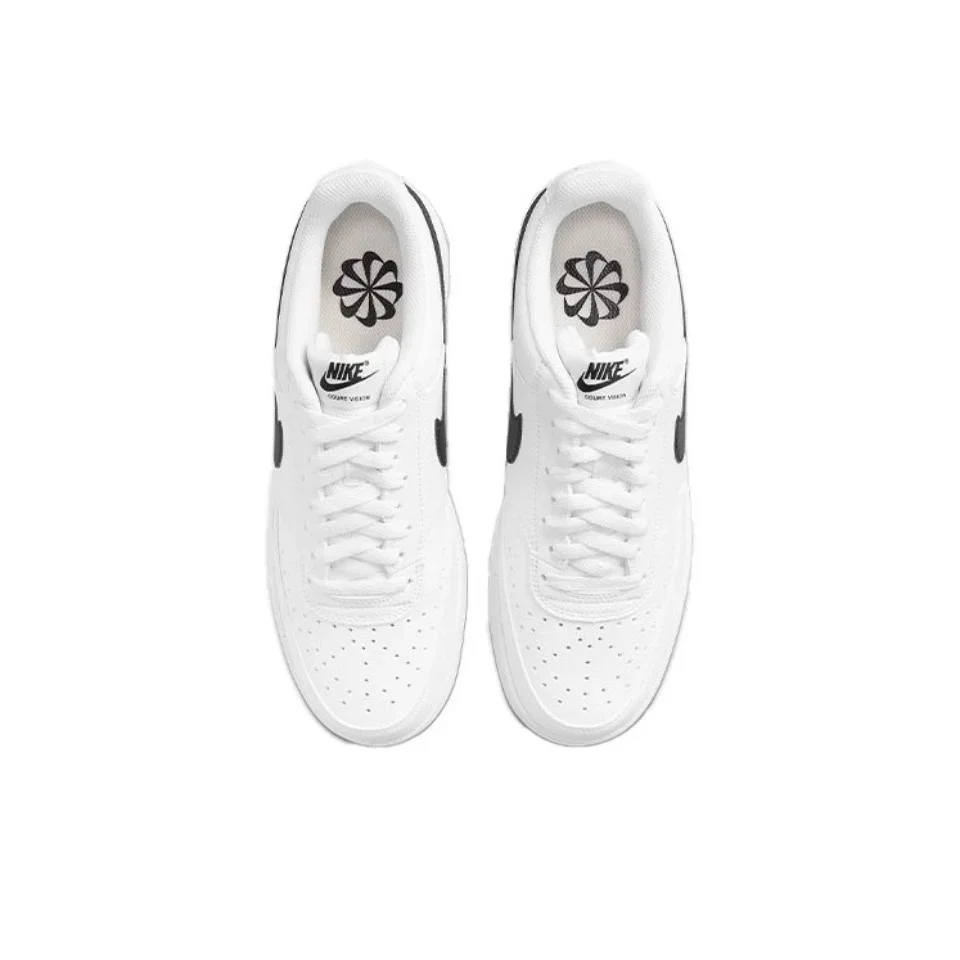 Nike Court Borough Unissex Mulheres Homens Sapatos de Skate Antiderrapante Low Top Confortável Tênis Branco Sapatos DH2987-103