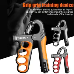 5-100kg Adjustable Hand Grip Strengthener Hand Grip Trainer With Counter Wrist Forearm And Hand Exerciser For Muscle Building