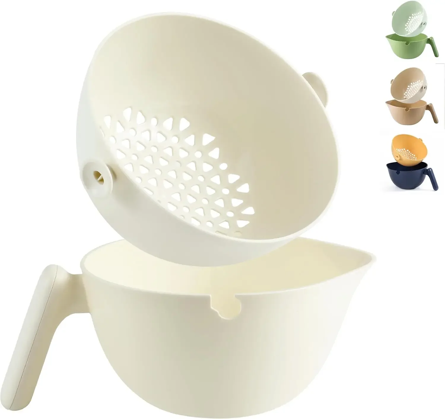 

Кухонный фильтр и дуршлаг 2 в 1, многофункциональный набор сито для еды, пластиковый дуршлаг без BPA с