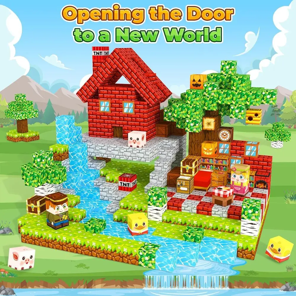 Magnetyczne klocki konstrukcyjne STEM dla dzieci w wieku 3-12 lat: Idealne zabawki podróżne i prezenty dla chłopców i dziewczynek