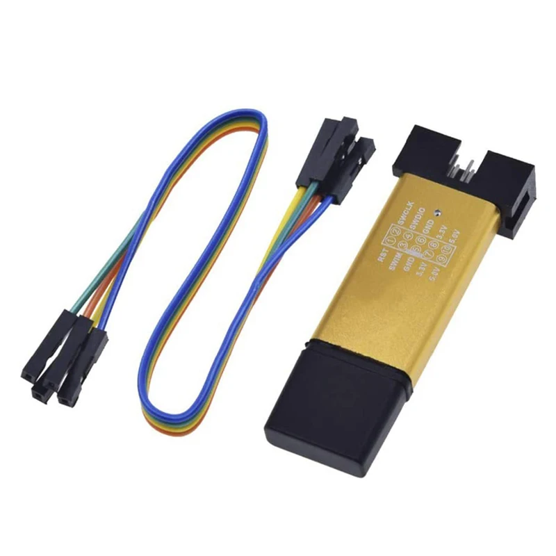 ST-LINK V2 STM8/STM32 エミュレータ プログラマ Stlink ダウンローダ ライン バーナー デバッガ (色はランダムに送信されます)