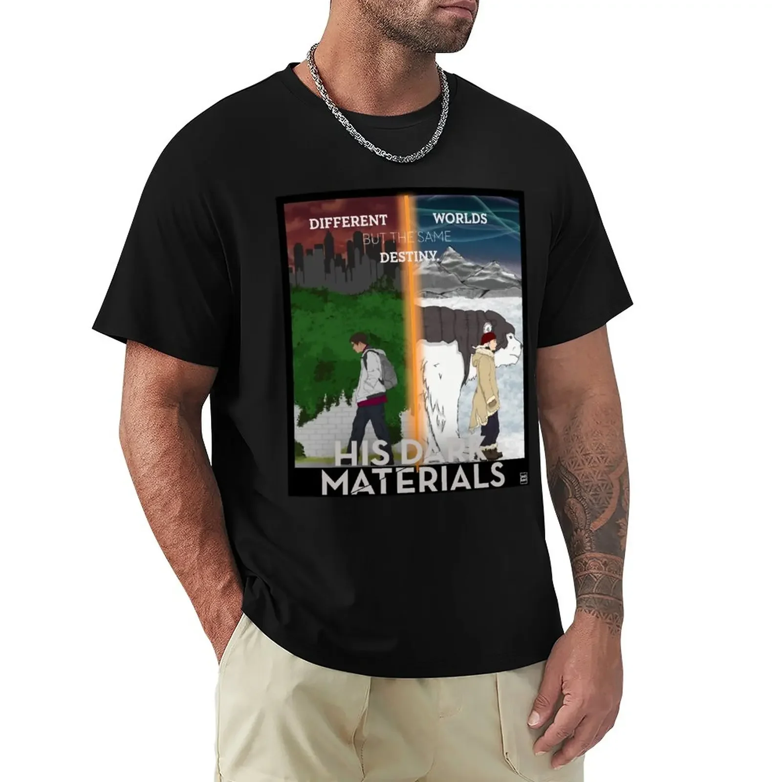 

His Dark Materials Lyra & Will T-Shirt korean fashion customs design your own men clothes