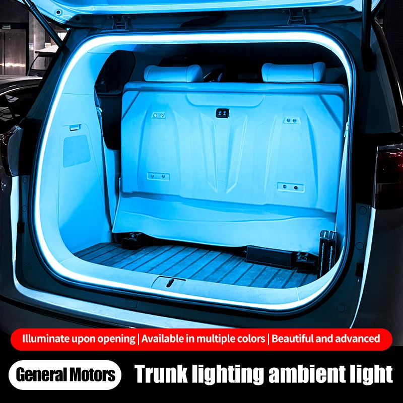 

High-brightness car trunk illumination ambiance light, in-car decoration LED, no wiring required, automatic sensing trunk light