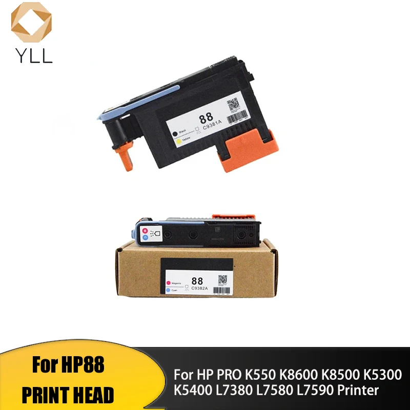 4 Colors Printhead For HP88  HP K550 K5300 K5400 K8600 L7000 L7480 L7550 L7580 L7590 L7650 L7680 Printer HP88 Print head