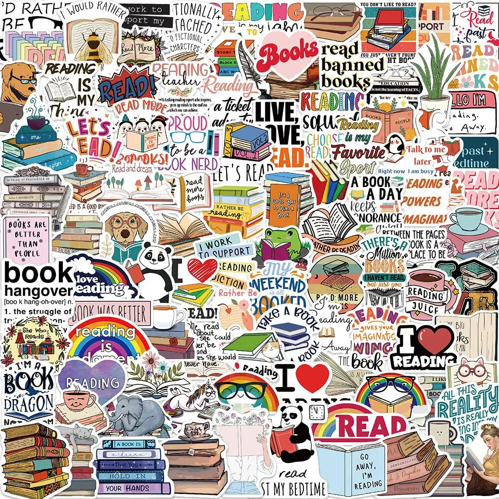 10/50/100pcs Mix Smut Dark Romance Bookish Book Reading Stickers Kindle Aesthetic Girls Decals Ipad Phone Laptop Diary Sticker