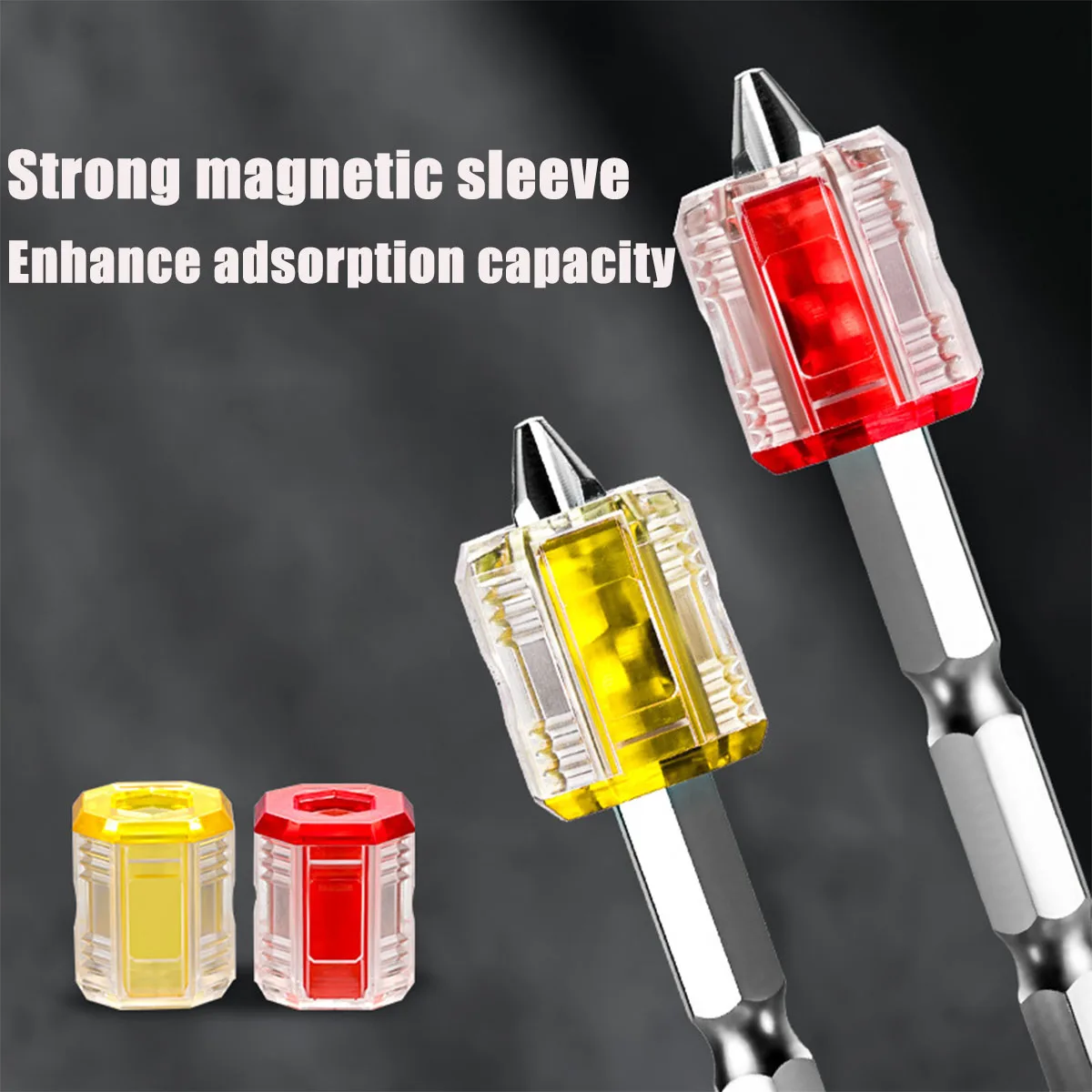 

5pcs Batch Head Magnetic Screwdriver Demagnetization and Magnetic Drill Strong Magnetic Cross Screwdriver Head Magnetic Ring