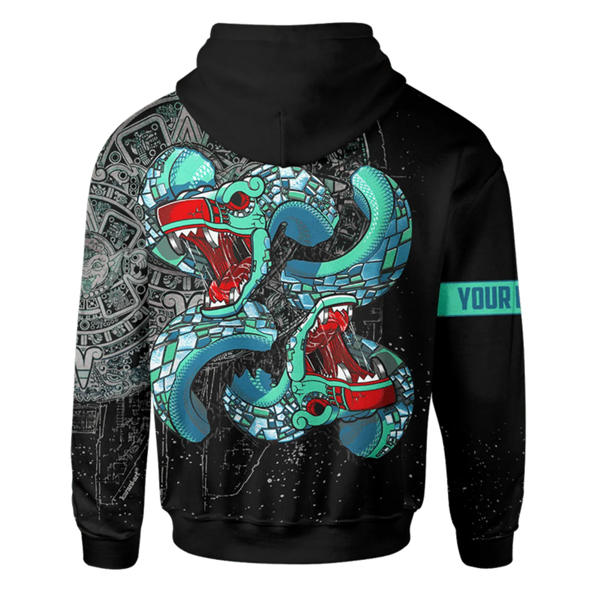 AZTEC DOUBLE QUETZALCOATL MAYA AZTEC CALENDAR CUSTOMIZED 3D Unisex Hoodie Men Sweatshirt Streetwear Zip Pullover Casual Jacket