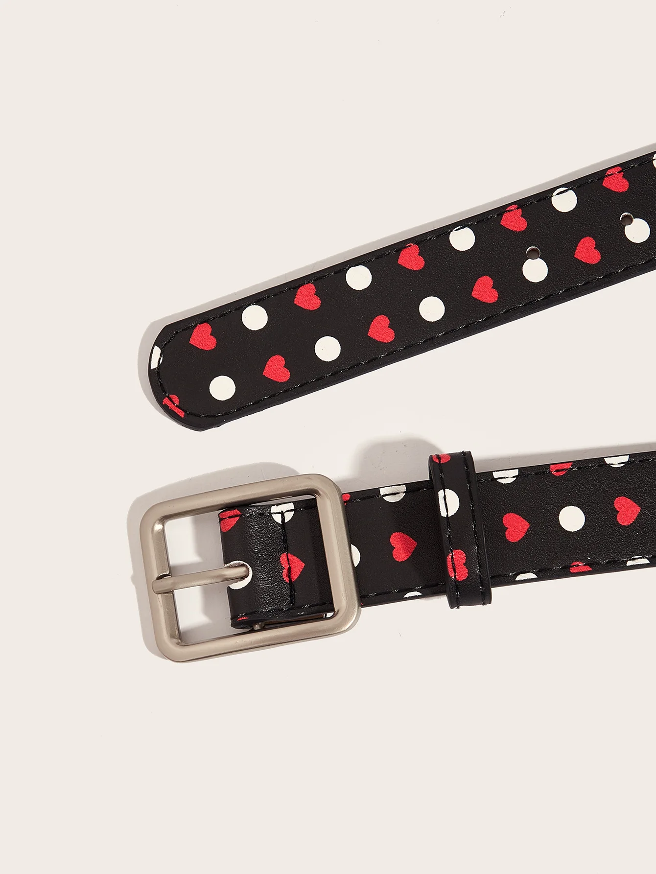Trendige Vintage Polka Dot Damengürtel Y2K Mädchen Dornschließen-Gürtel Taillengürtel Jeansgürtel PU-Leder Taillenriemen Geschenk – Detail 14