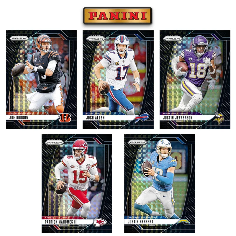 

Panini 2024 Nfl Base Prizm Black Finite Josh Allen Joe Burrow Justin Herbert Diy Домашняя коллекционная карточка Rugby Star Gift Collect