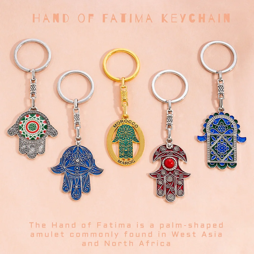 

Devil's Eye Palm Keychain Moroccan Series Alloy Pendant accessory