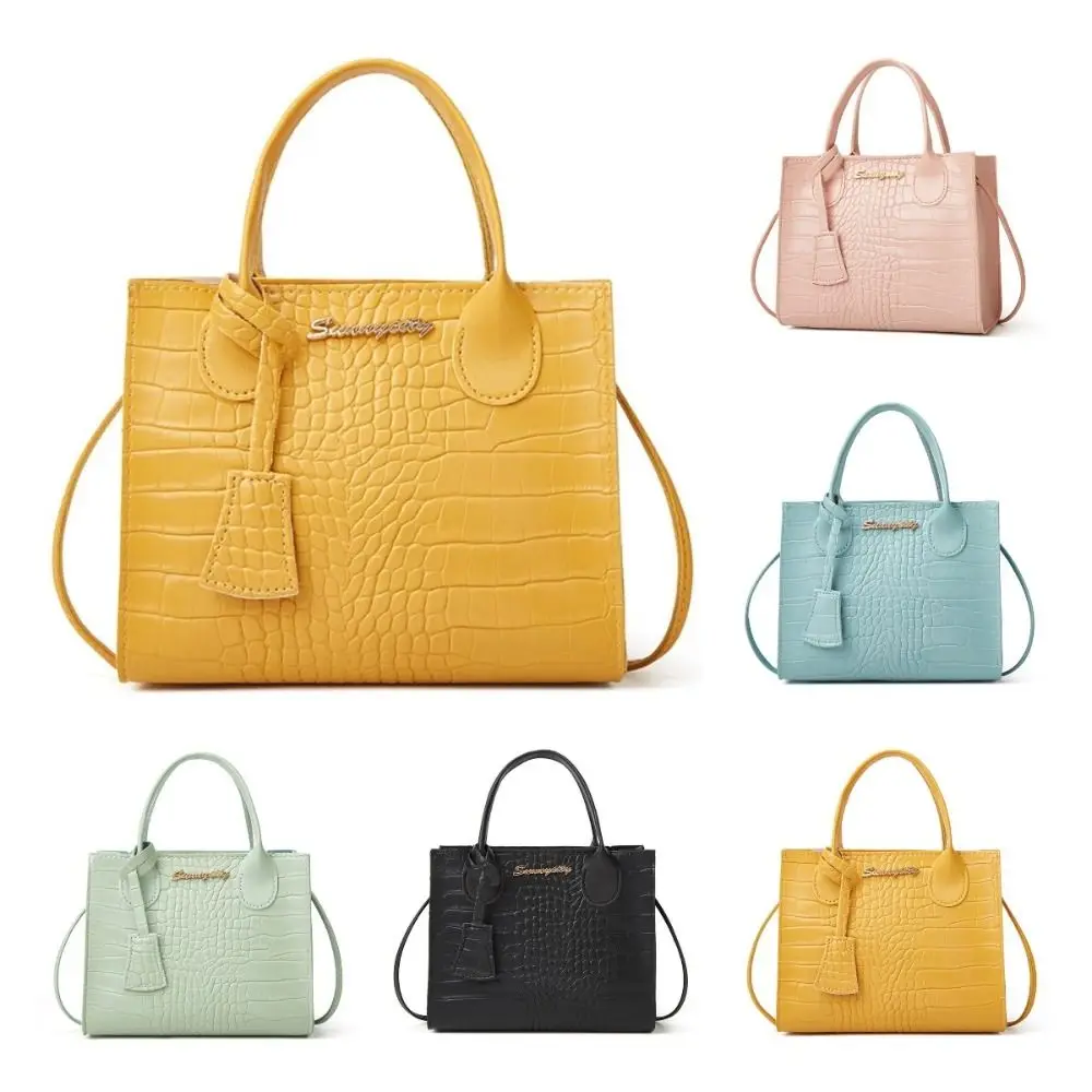 

Exquisite PU Leather Women Handbag Chain Square Female Shoulder Bag Small Clutch Crocodile Pattern Crossbody Bag Ladies