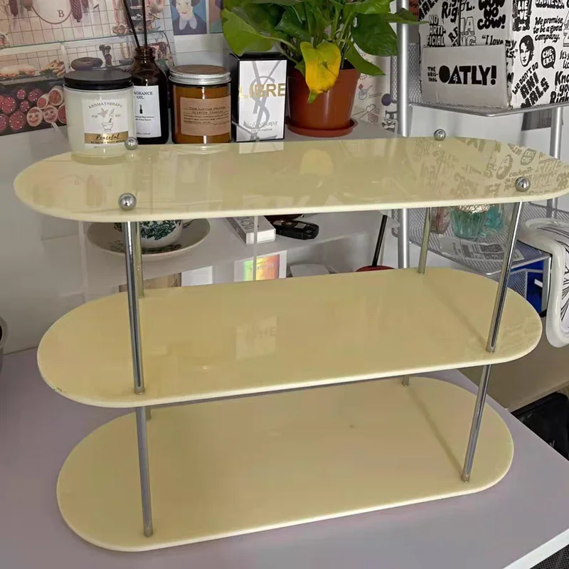 INS Style Storage Rack Acrylic Shelf Bathroom Countertop Cosmetics Display Multi-Layer Coffee Cup Holder Desktop storage decor