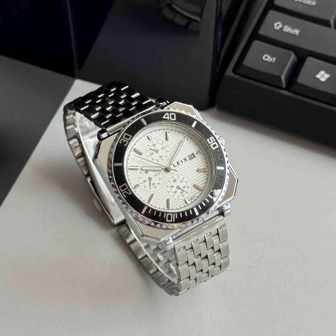 ساعات الأعمال الجديدة للرجال الفولاذ المقاوم للصدأ ساعة اليد عيد الحب الذكور ساعة كوارتز للرجل ساعة relogio masculino reloj hombre