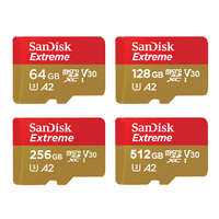 SanDisk Extreme microSDHC microSDXC UHS-I Cards 4K UHD and Full HD video UHS Speed Class 3 (U3) and Video Speed Class 30 (V30)