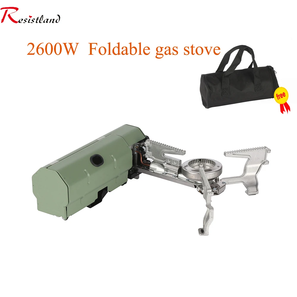 2600W Portable Folding Stove Camping Gas Stove  Outdoor Hiking BBQ Travel Cooking Grill Cooker Cassette Gas Burner