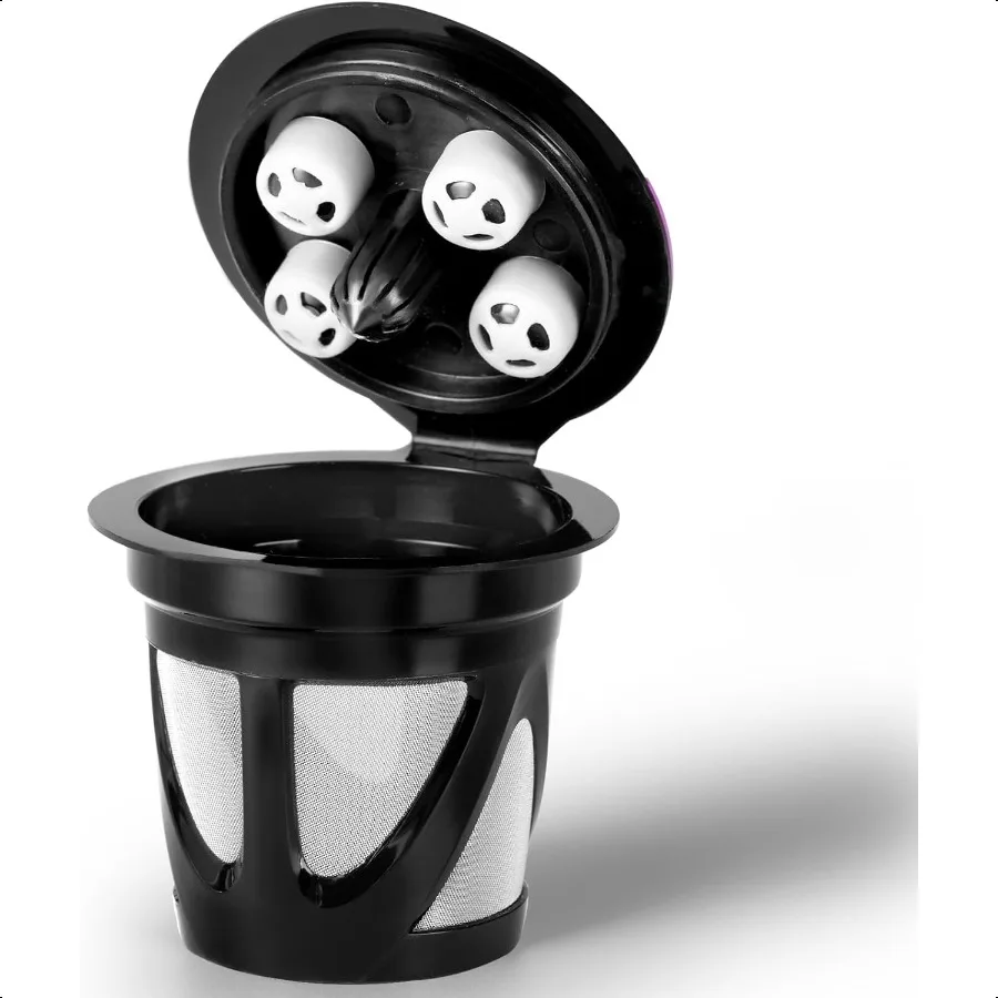

Reusable K Cups for Keurig Universal K CUP Refillable Coffee Pods with 5 Holes Designed for Keurig K reme K Slim KDuo Gen2 KBre