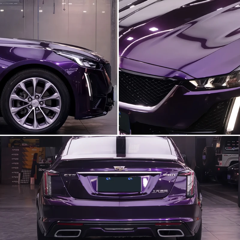 Venice Purple Car Wrap Cover Changing Paint Protection Film Colored TPU PPF Car Coating Vinyl