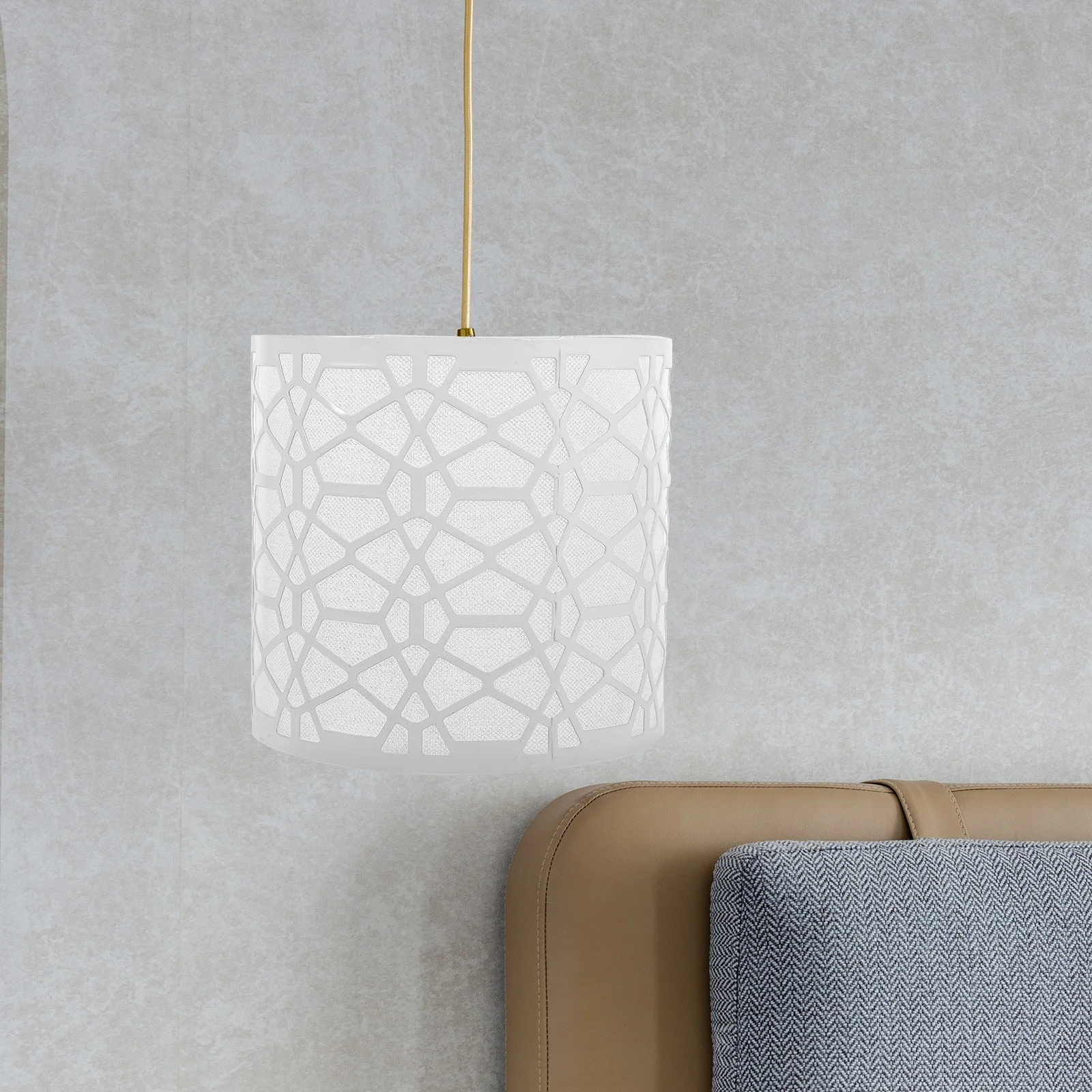 

Anti-Glare Lamp Shade Simple Design Eye Protection Diffuser For Bedroom Living Room Hotel Replacement Drum Table Floor