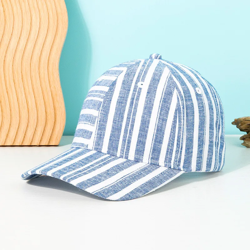 

Baseball Cap Linen Cotton Men Women Fit Hat Adjustable Breathable Sun Protection Accessory For Golf Running Sports Outdoor