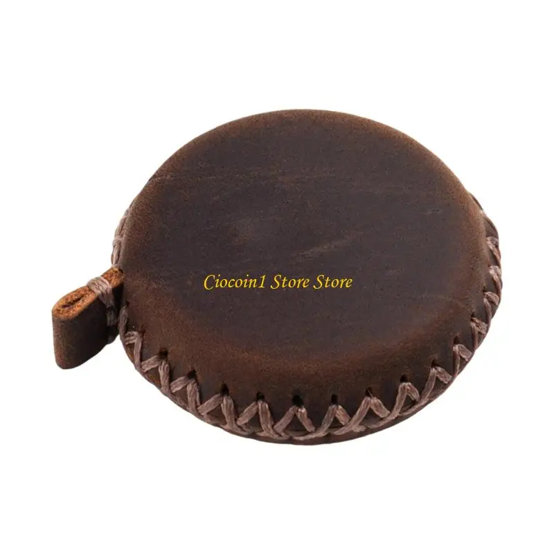 A3PC Miniature Leather Retractable Ruler Permanent Measuring Tape for Architects