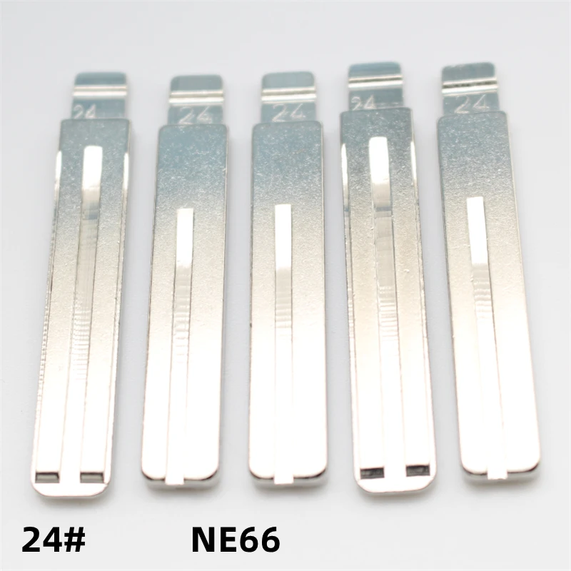 

FLYBETTTER OEM 50 шт. 24 # NE66 металлический пустой необрезанный лезвие дистанционного ключа для Volvo для Keydiy KD Xhorse VVDI JMD