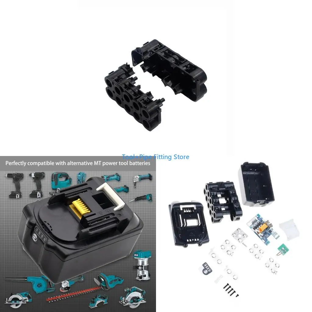 F92B Complete 10 Cells Plasatic Battery Case Set For 18V Power Tool Accessories Safe Charging Circuit Board Integration